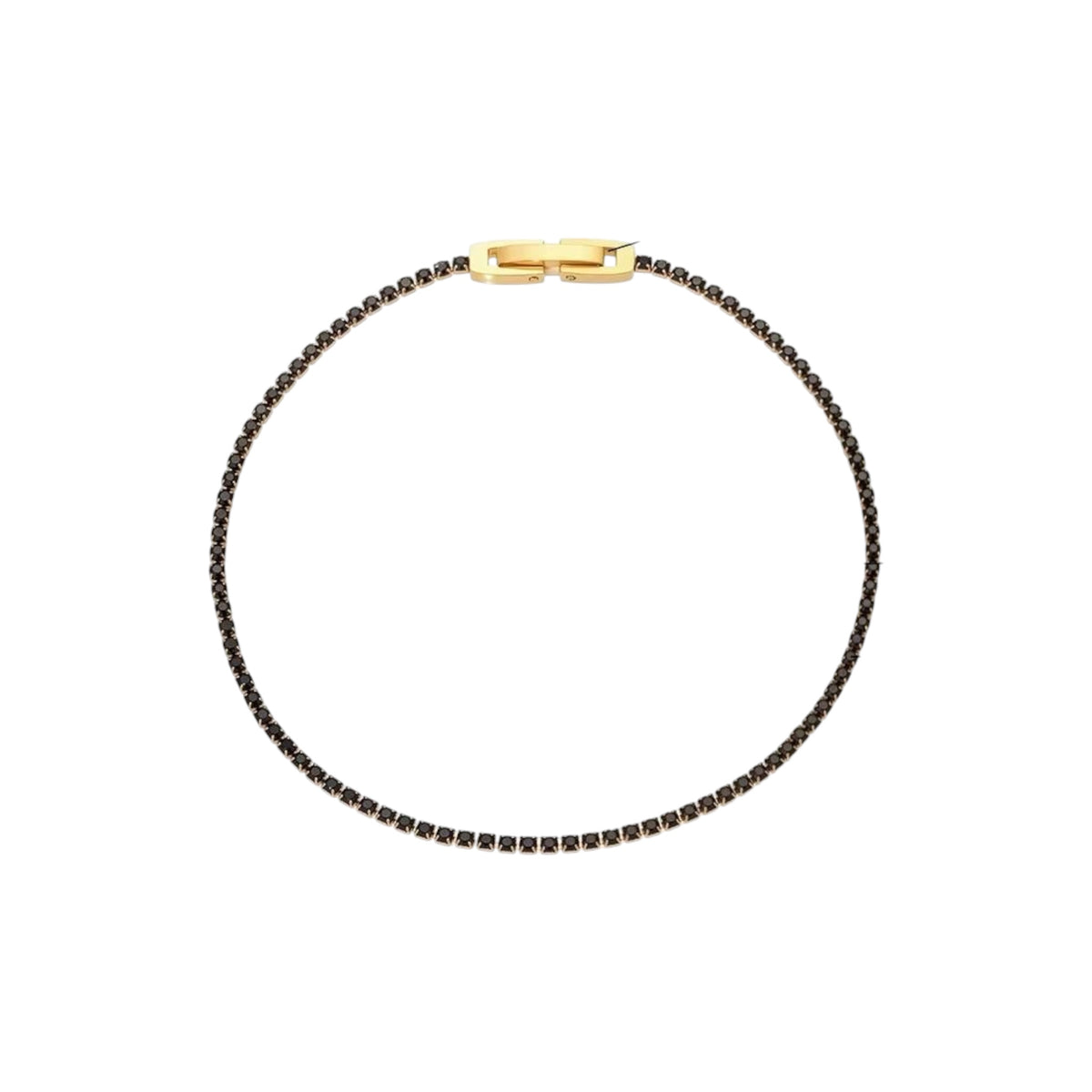 Black Petite Tennis Bracelet