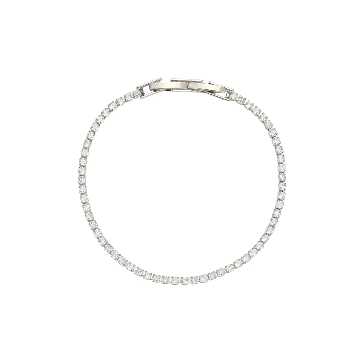 Silver Petite Tennis Bracelet