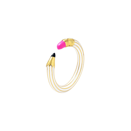 Pencil Pop Ring ~White