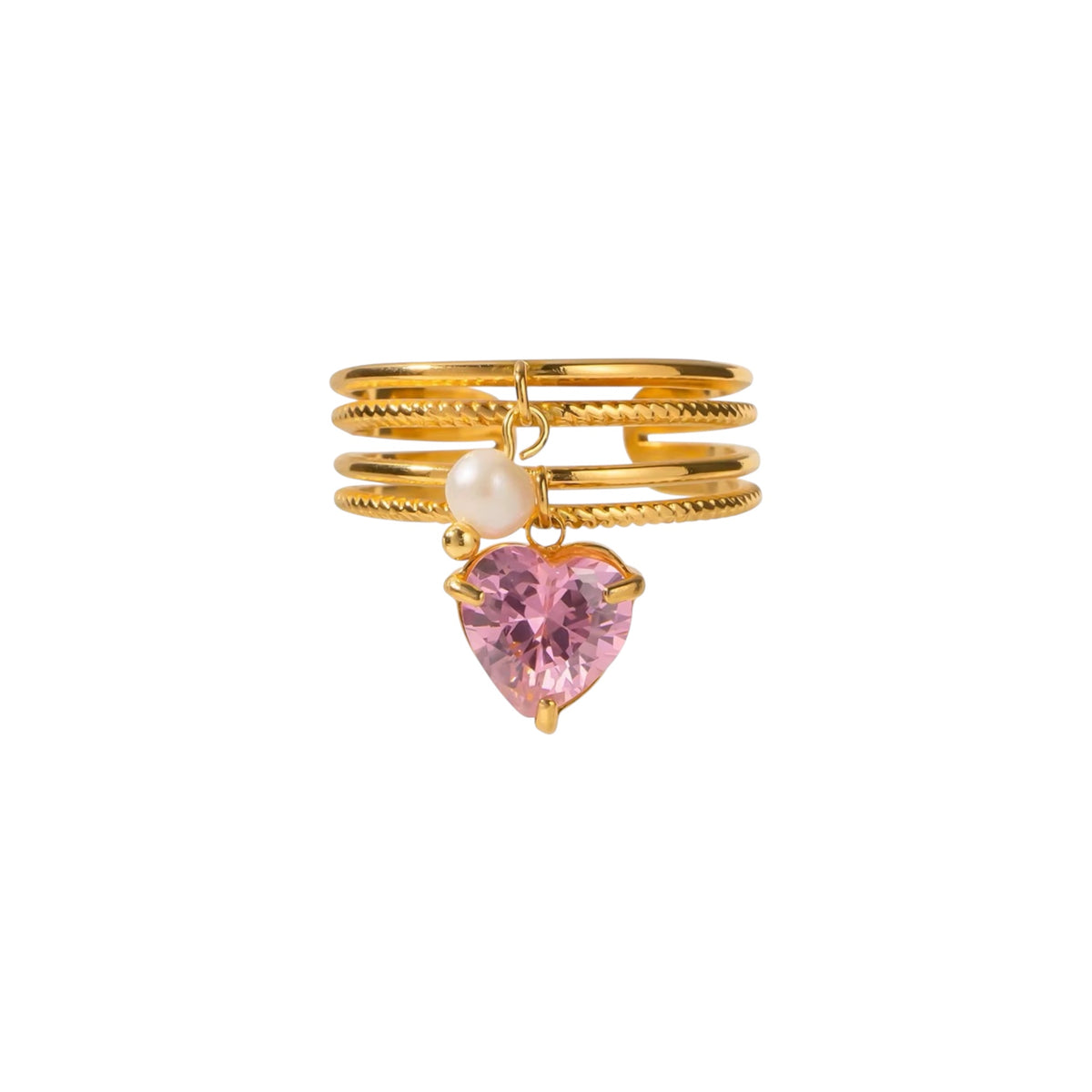 Sweet Heart Charm Ring