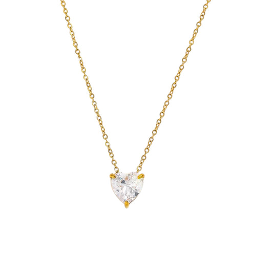 Sweetheart Solitaire Necklace