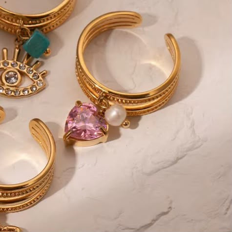 Sweet Heart Charm Ring