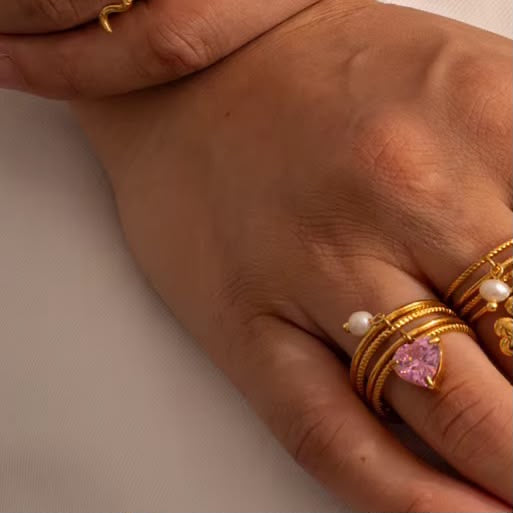 Sweet Heart Charm Ring