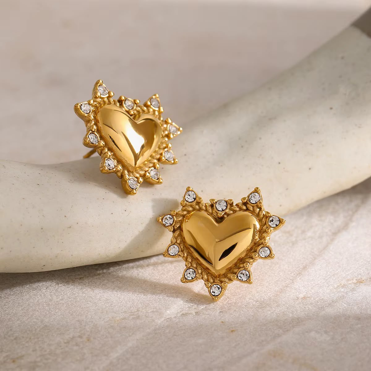 Cupid Heart Studs