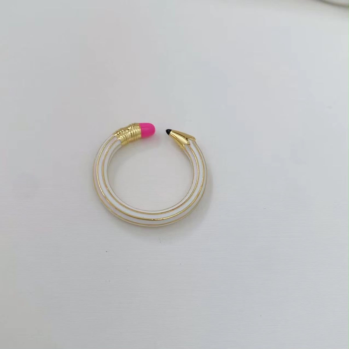Pencil Pop Ring ~White