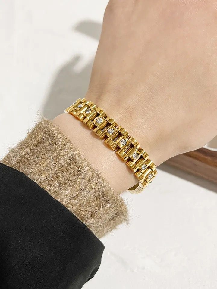 Adele CZ Watch Strap Bracelet