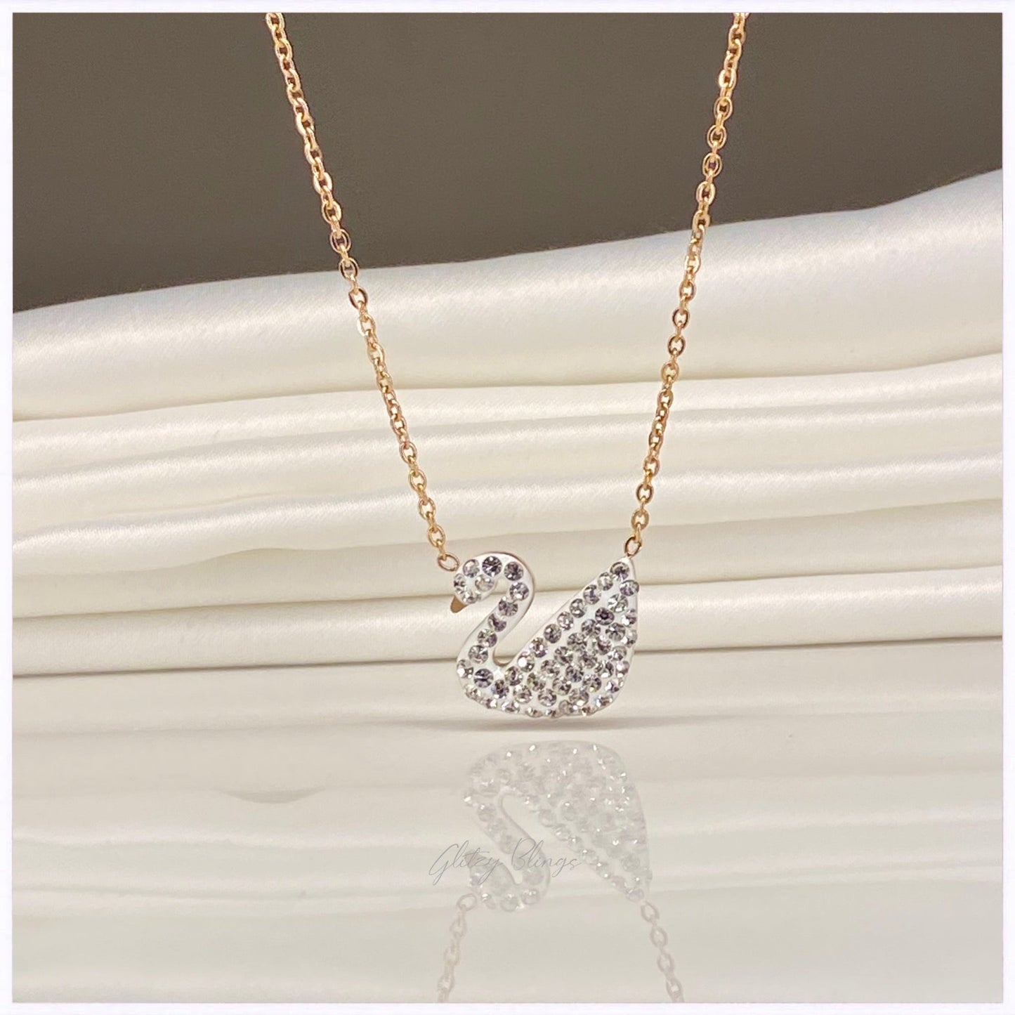 Iconic White Swan Necklace