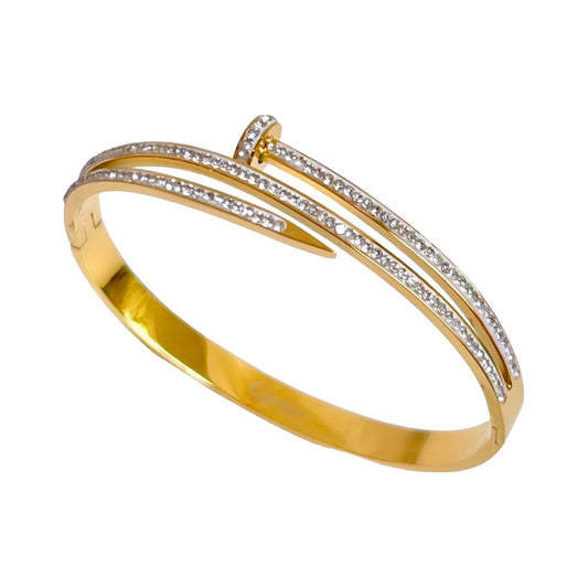 Luxurious Glitz Nail Cartier Bracelet