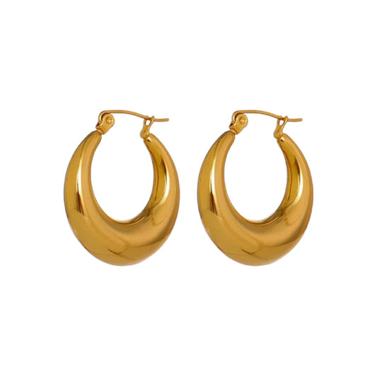 Elyna Spring Hoops -18K