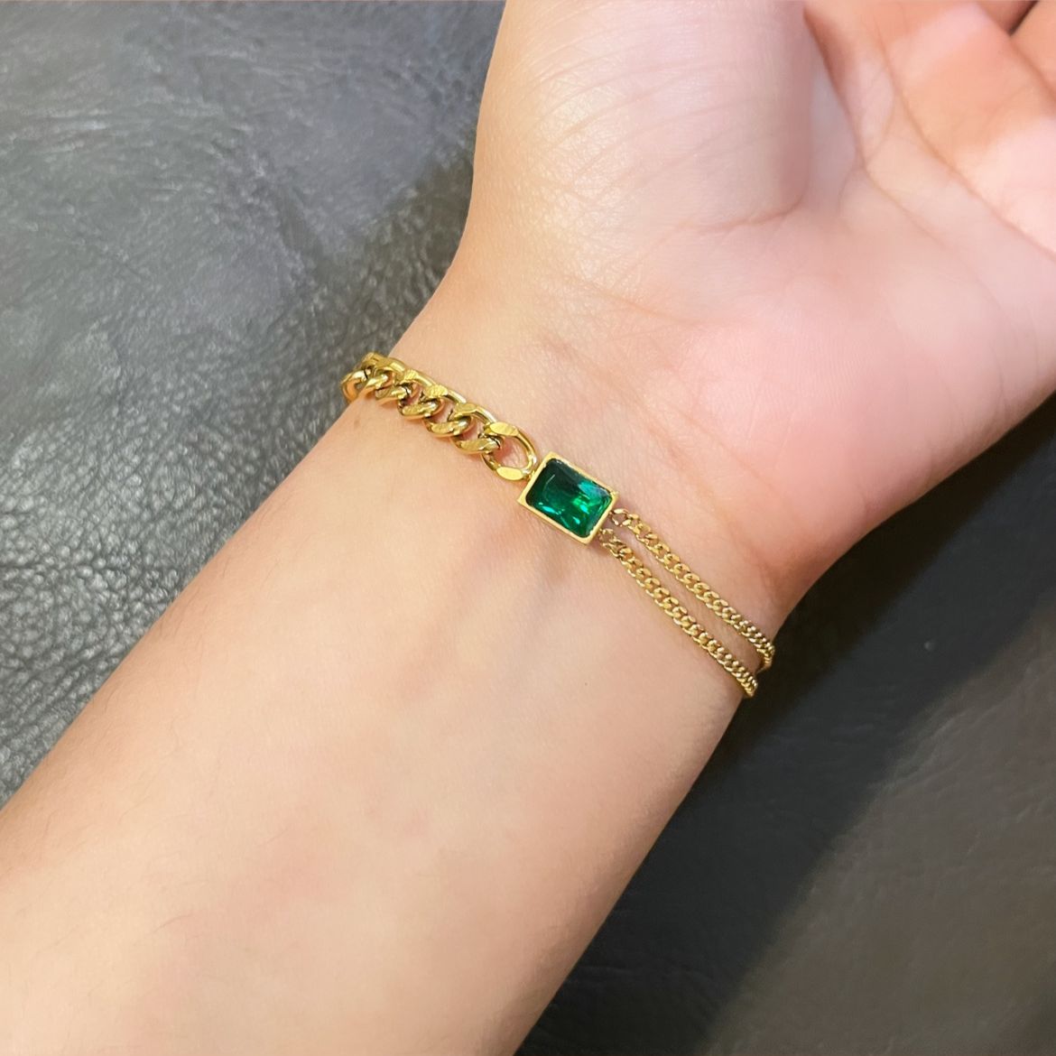 Emerald Tasha Bracelet