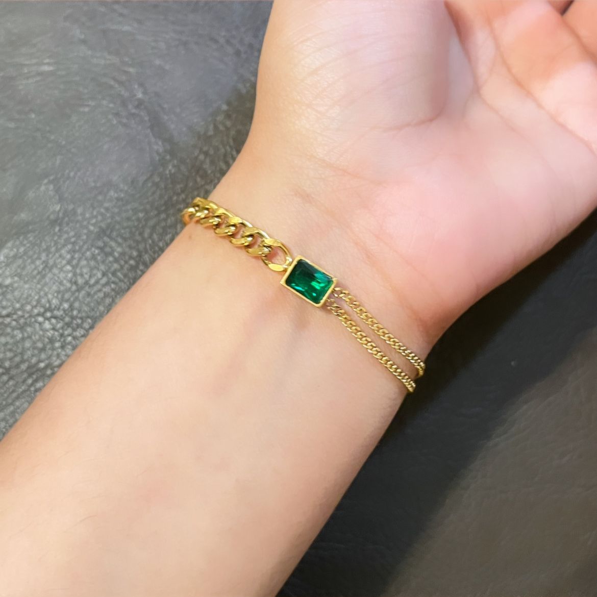 Emerald Tasha Bracelet